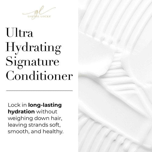 Goldie Locks Ultra Hydrating Shampoo & Conditioner Set - Sulfate-Free, Paraben-Free - for Frizz Control, Shine & Strength - Color & Extension Safe - Protein-Free - 2 x 8.45 fl oz (Packaging May Vary)