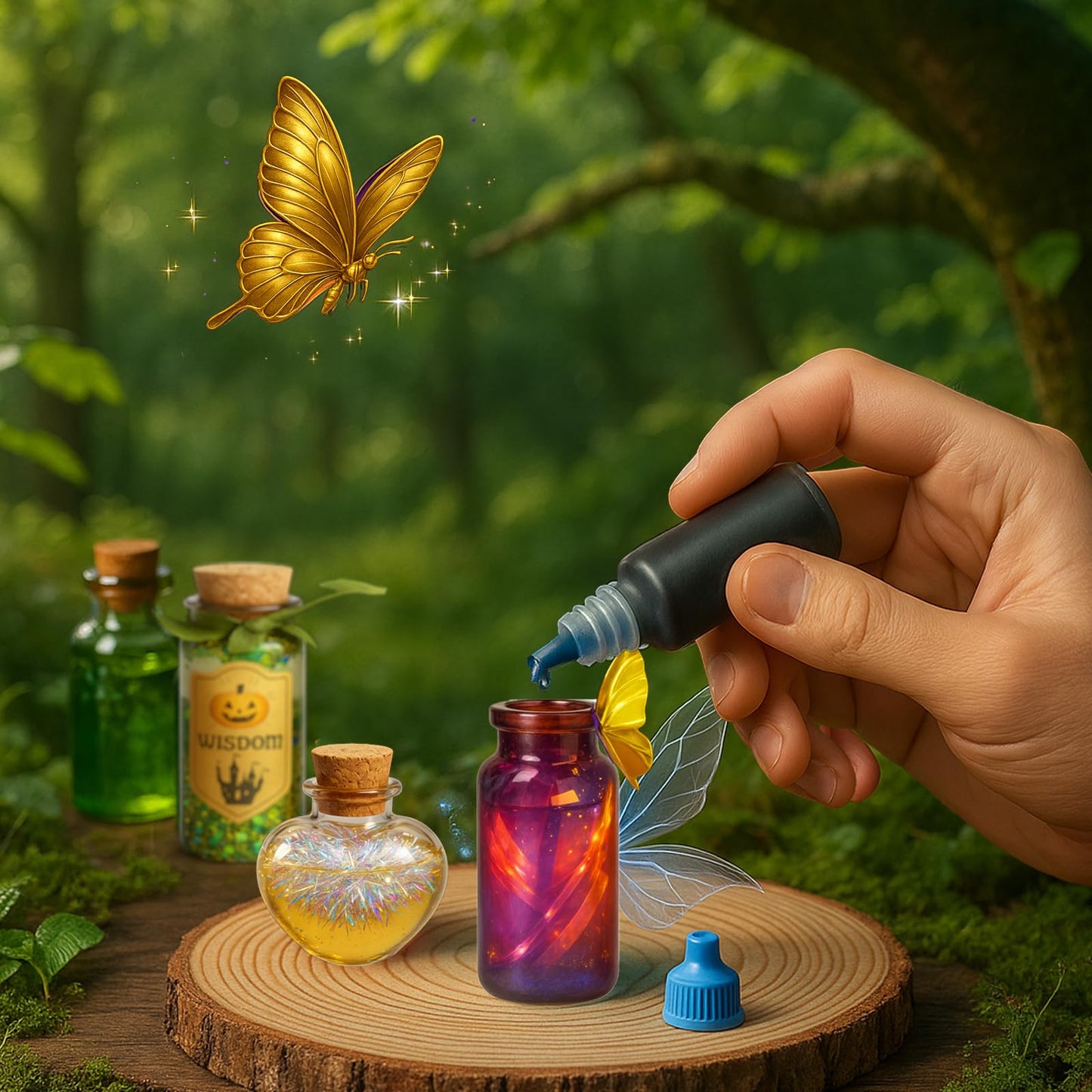 AMIZEY Potion Kits for Kids – 20 Bottles with Magic Growing Crystal, Arts and Crafts for Kids, Halloween & Christmas Decorations Gifts for Girls Boys 6 7 8 9 10 11 12 Year Old