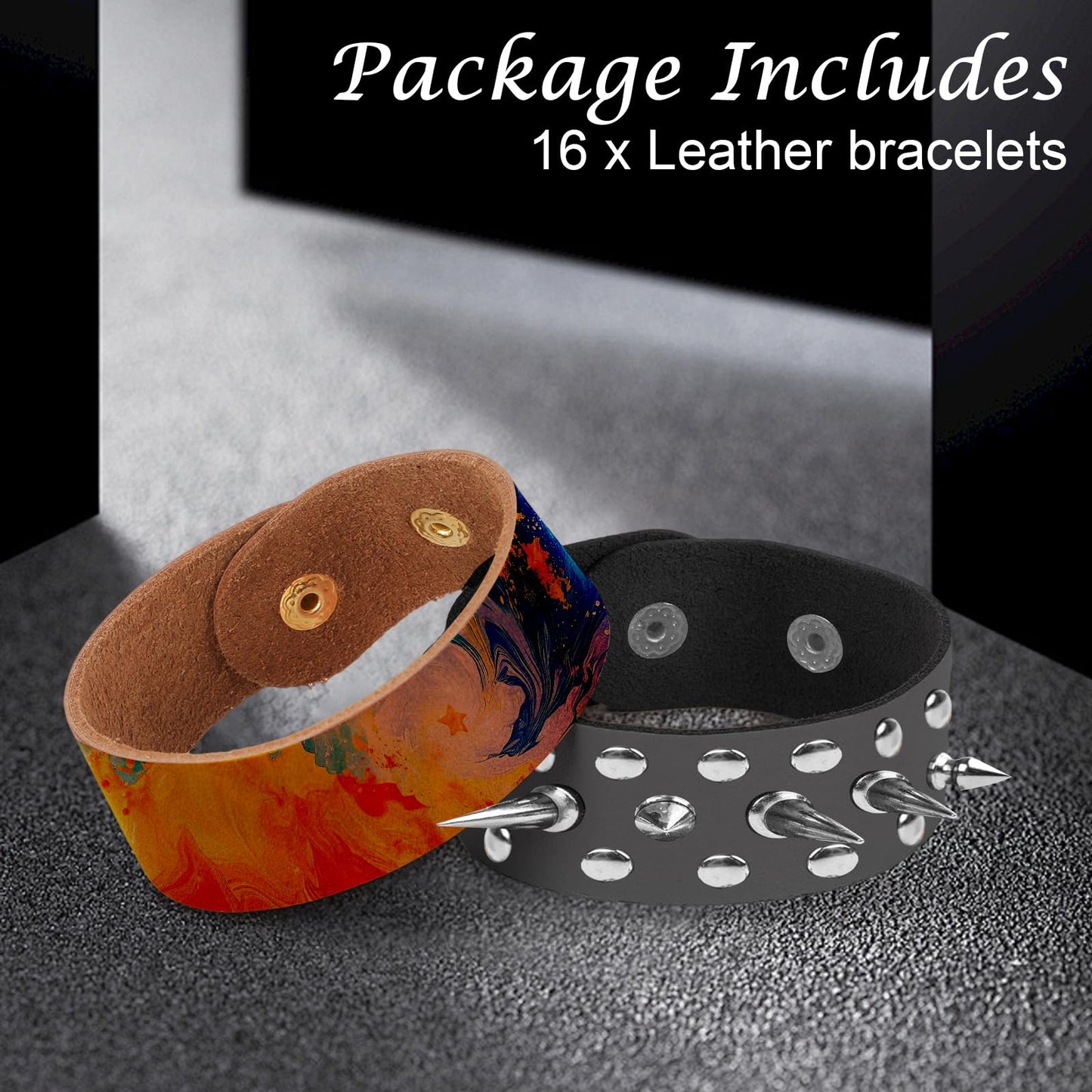24pcs 4 Colors Adjustable Genuine Leather Bracelets 8.6x1 Inch,Blank Leather Bracelet Making Kit Plain Cuff Leather Bracelets Genuine Leather Bracelets for Women for DIY Craft Jewelry Making