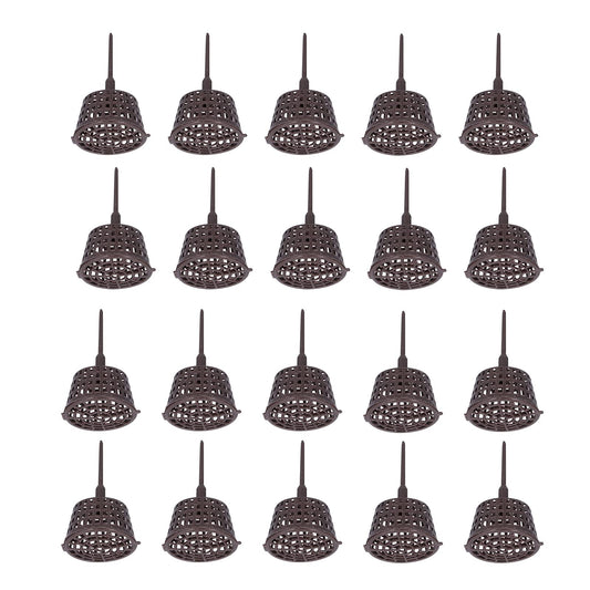 20PCS Plastic Fertilizer Mesh Baskets, Net Cups for Plants with Lids – Planting Containers for Bonsai, Hydroponics, and Fertilization Use