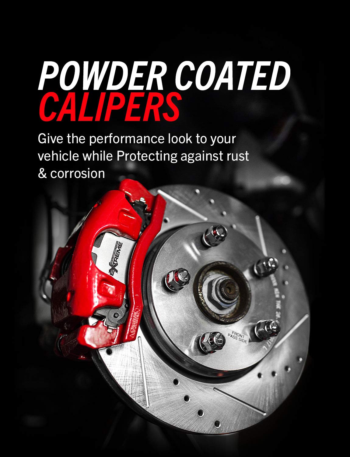 PowerStop Front and Rear Brake & Caliper Kit For Ford F-150 2012-18 - Drilled and Slotted Truck & Tow Disc Rotors with Ceramic Brake Pads Upgrade, KC6268-36