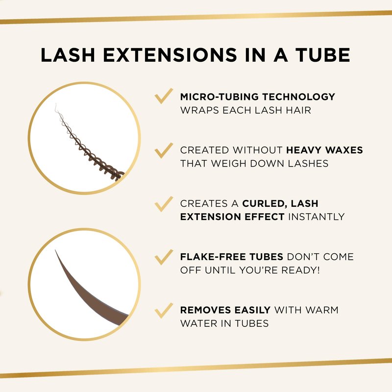 tarte tartelette XL tubing mascara – Lash Extensions in a Tube with Peptide, Extra-Bold Buildable Length & Volume, Smudge-Proof Longwear, Easy-to-Remove, Vegan & Cruelty-Free, travel size, brown