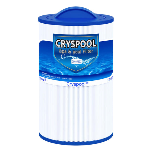 Cryspool® 07022 Filter Compatible with Caldera 50, Caldera Spas, C-7350, 1019401, 73532, PCD50N, FC-3963, 50 Sq. Ft Spa Filter Cartridge, 1 Pack