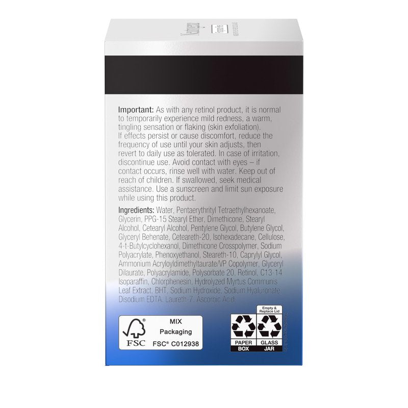 Neutrogena Retinol Pro+ Anti-Wrinkle Night Moisturizer, Rapid Wrinkle Repair, Anti-Aging Face & Neck Cream, Formulated without fragrance, parabens, dyes, & phthalates, Retinol, 1.7 oz