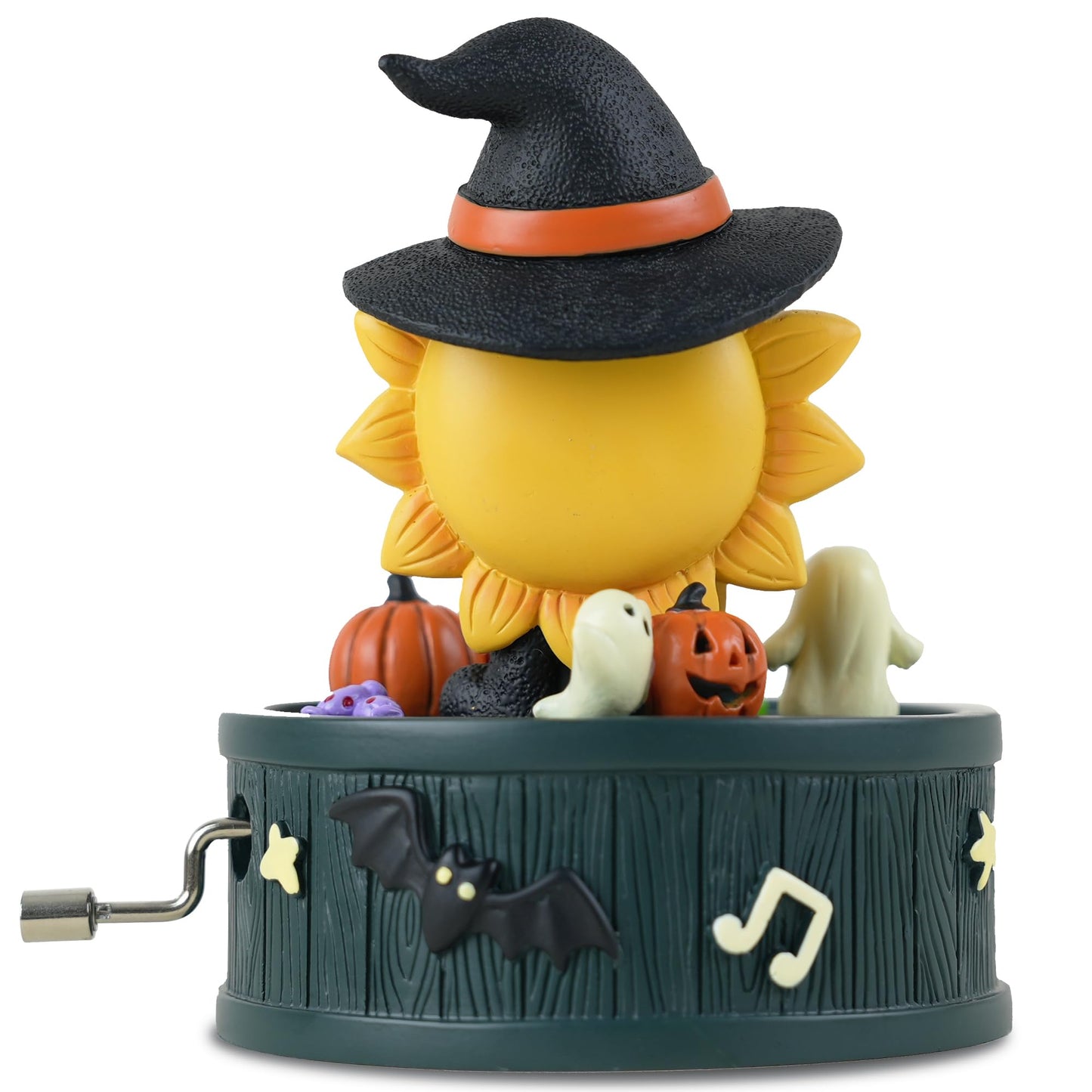 You are My Sunshine Halloween Music Box – Hand-Crank Resin Figurine, Cute Sunflower Pumpkin Theme Gift for Her, Kids & Home Décor, Seasonal Yet Timeless Keepsake