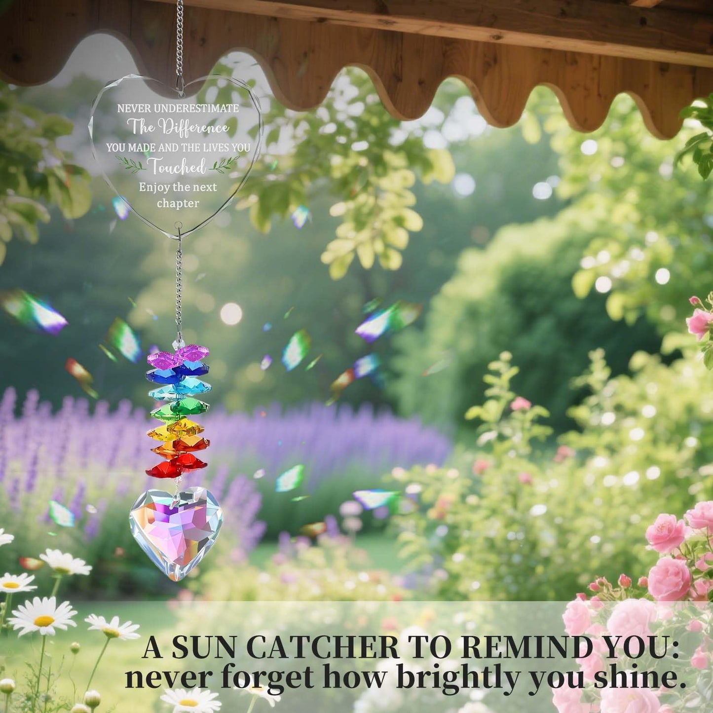 Coworker Leaving Farewell Goodbye Gifts for Women, New Job New Beginning Promotion Retirement Gifts for Friend Coworker Boss Teacher Nurse, Sun Catcher Crystals Window Home Decor