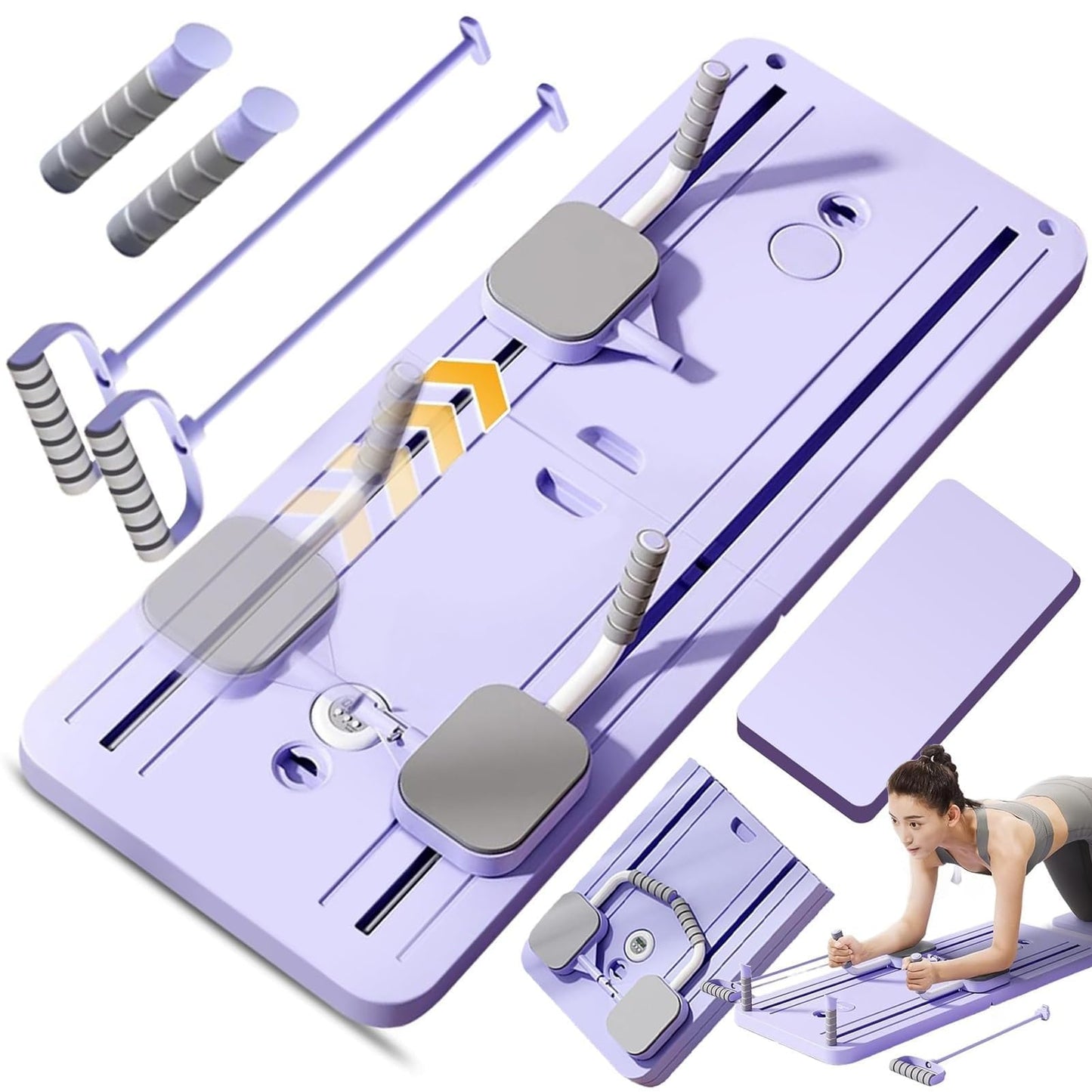 Pafal Multifunctional Abdominal Board, Ab Core Trainer, Ab Trainer Machine, Ab Board, Exercise Board, Abs Workout Equipment, Core Workout Equipment, Purple