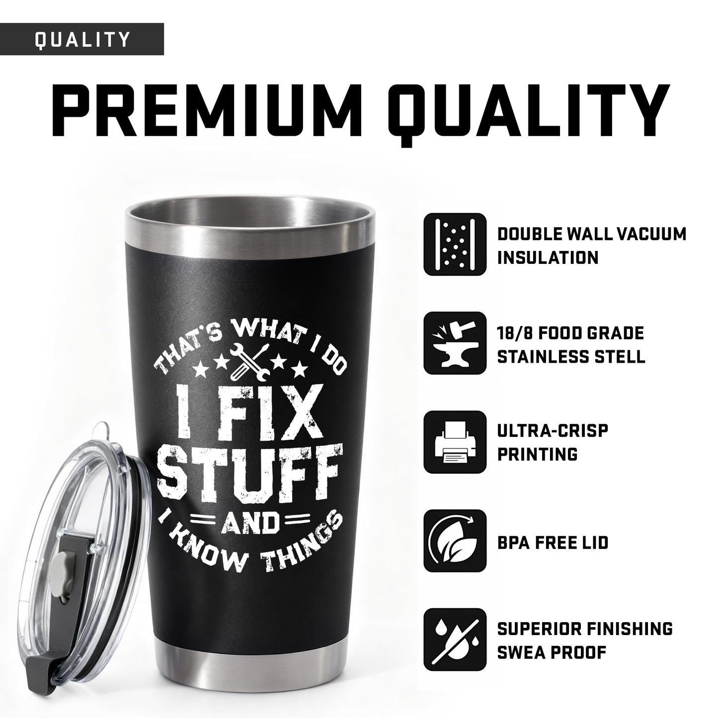 Birthday Gifts for Men, Dad, Him, Handyman, Grandpa - Dads Birthday Gift Ideas, Gifts for Dads for Birthday, Fathers Day, Christmas - Cool Mens gifts Ideas, Mens Birthday Gift Ideas - Men Tumbler 20Oz