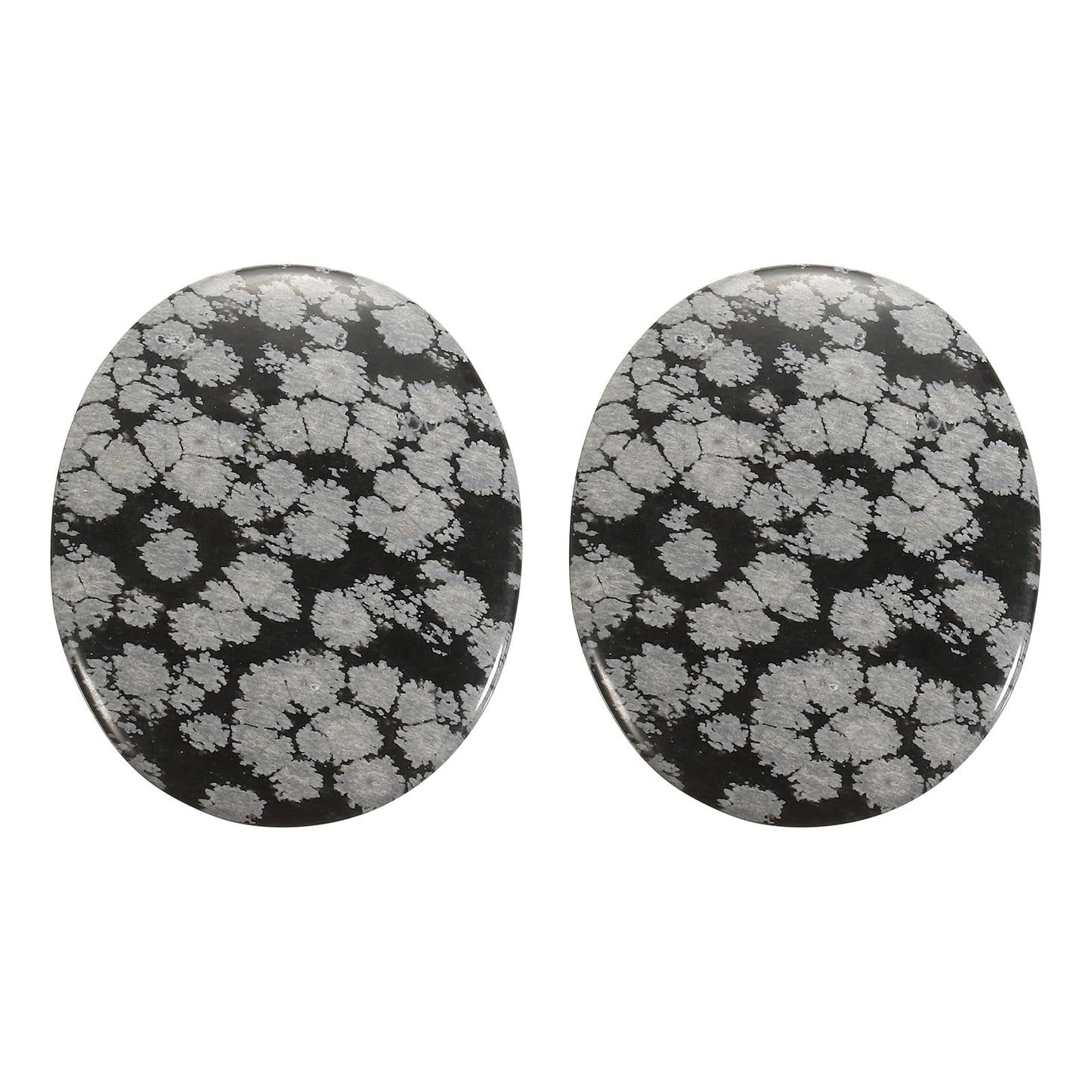 MECCANIXITY 2 Pcs Thumb Worry Stone for Anxiety, Alabaster Relief Crystals Hand Thumb Stones Pocket Gems Natural Polished for Yoga Meditation Relief