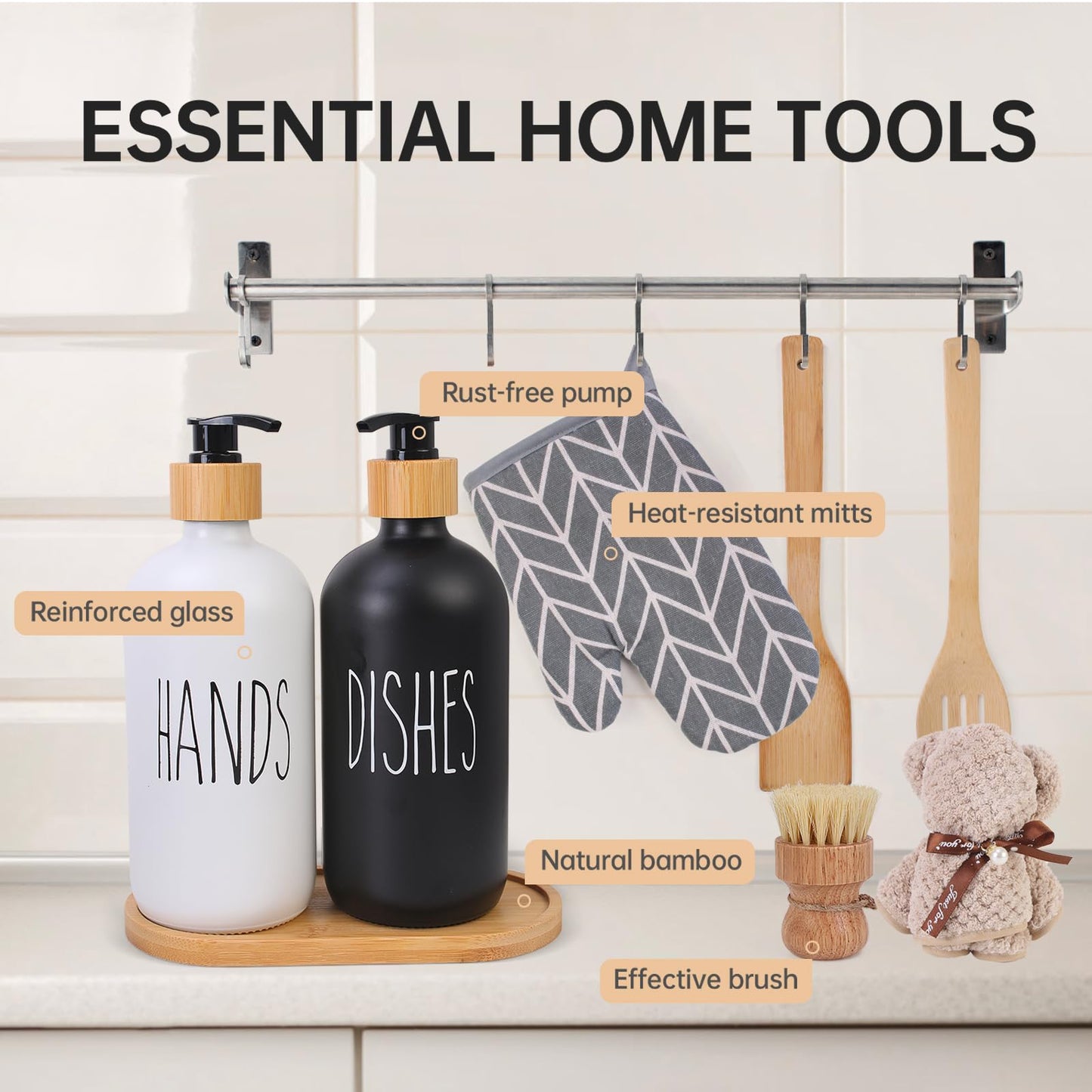 Housewarming Gifts New Home Basket，21-Piece Including Cutting Board, Handwashing Set, and Aromatherapy – Ideal for Housewarming Gift for Couples, New Home Families, and Closing Gifts for Home Buyers
