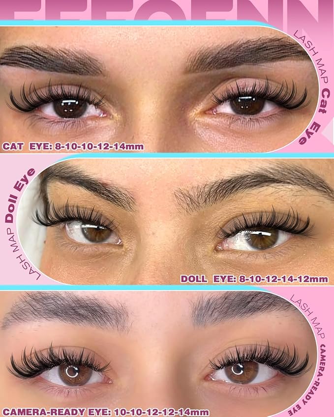 Lash Clusters Kit Wispy Eyelash Clusters Fairy Cluster Eyelases Extensions Manga Lashes Clusters Kit Short Indicidual Lashes Bunny Cluster Lashes C Curl Pestañas Postizas Naturales by Eefofnn