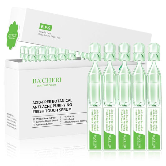 Gentle Botanical Acne Treatment for Face – Acid-Free Spot Facial Serum with Niacinamide & Witch Hazel, Soothes Redness & Controls Breakouts for Sensitive, Oily & Acne-Prone Skin – 1.2 ml × 30 Ampoules