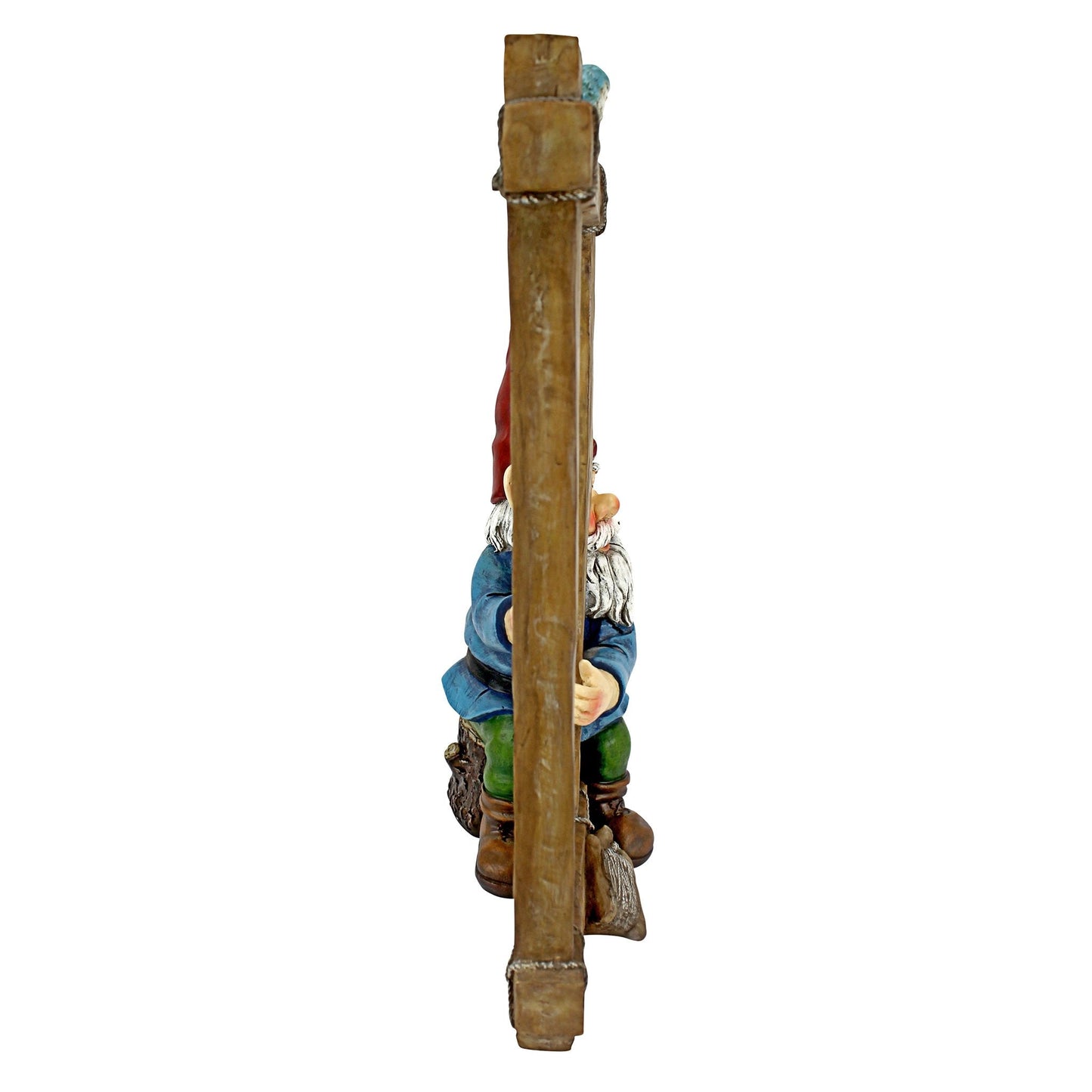 Design Toscano HF5152401 Garden Gnome Statue - Ringing His Chimes Garden Gnome - Lawn Gnome,full color