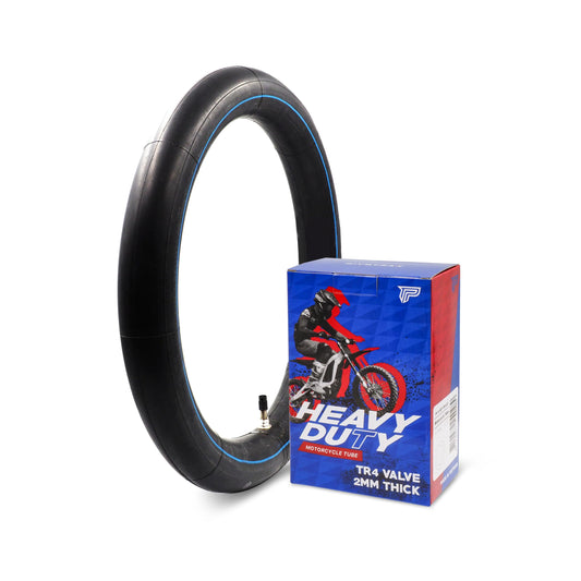 2.50/2.75-14 (60/100-14) Heavy Duty Inner Tube – 2mm Reinforced Butyl, TR4 Straight Valve – Fits Apollo, SSR, Thumpstar, Yamaha PW80, Honda CRF70, Pit & Mini Dirt Bikes