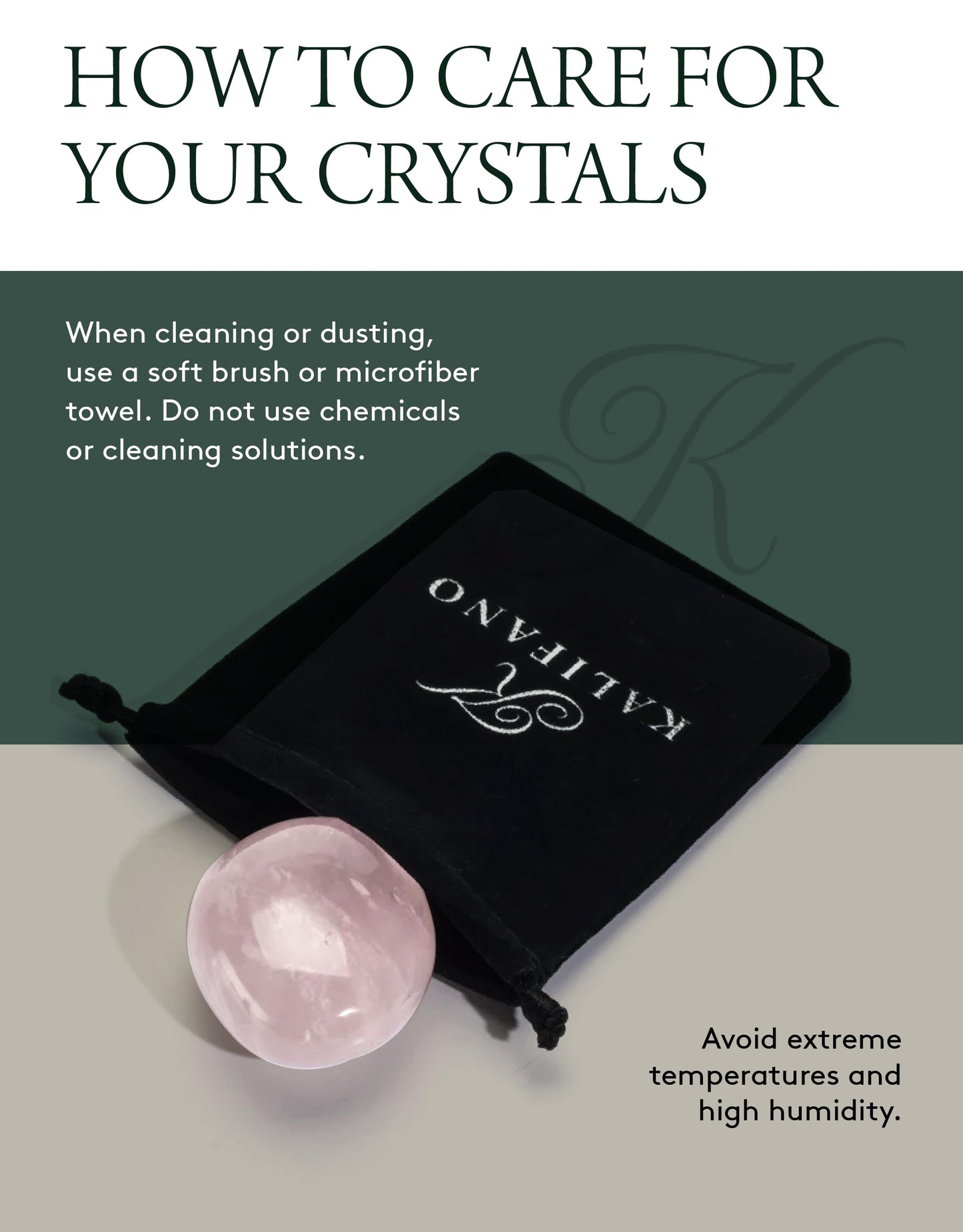 KALIFANO Rose Quartz Palm Stone with Healing & Calming Effects - AAA Grade High Energy Cuarzo Rosa with Information Card - Reiki Worry Crystal Used for Friendship and Love (Family Owned and Operated)