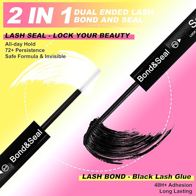 Fluffy Lash Clusters Kit 408Pcs, Wispy Volume (80D/100D) D-Curl Cluster Eyelash Extensions 10-18mm + Bond & Seal Glue + Tweezers - Reusable 15+ Times, Natural to Dramatic Volume