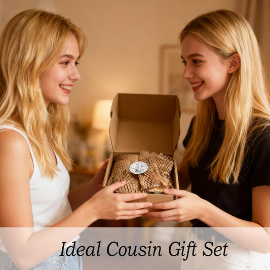 8pcs Cousin Gifts for Women, Cousins Birthday Gift Ideas Box for Female, Best Cousins Ever Gifts Basket for Christmas