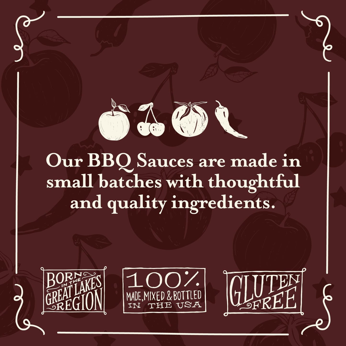 Brownwood Farms BBQ Sauce, Made in Small Batches, Sweet and Tangy, Great on Fries, Meatloaf, Burgers, Glaze, Real Ingredients 20oz (3 Count, Variety)