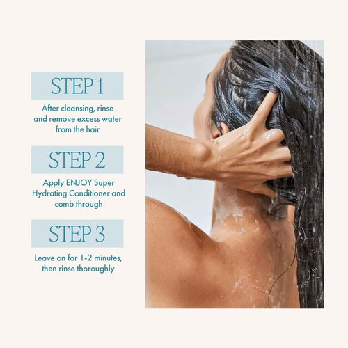 ENJOY Hair Care Super Hydrate Conditioner, Hair Conditioner For Damaged Hair, Conditioner Curly Hair Products, Sulfate Free, Gluten Free, Paraben Free - 33.8 Fl Oz