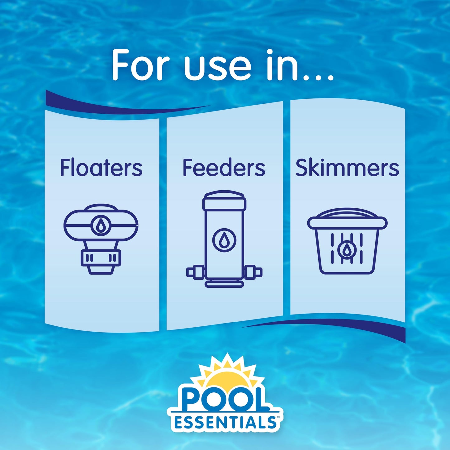 Pool Essentials® 3" Swimming Pool Chlorinating Tablets, Kills Bacteria & Controls Algae, 10LB