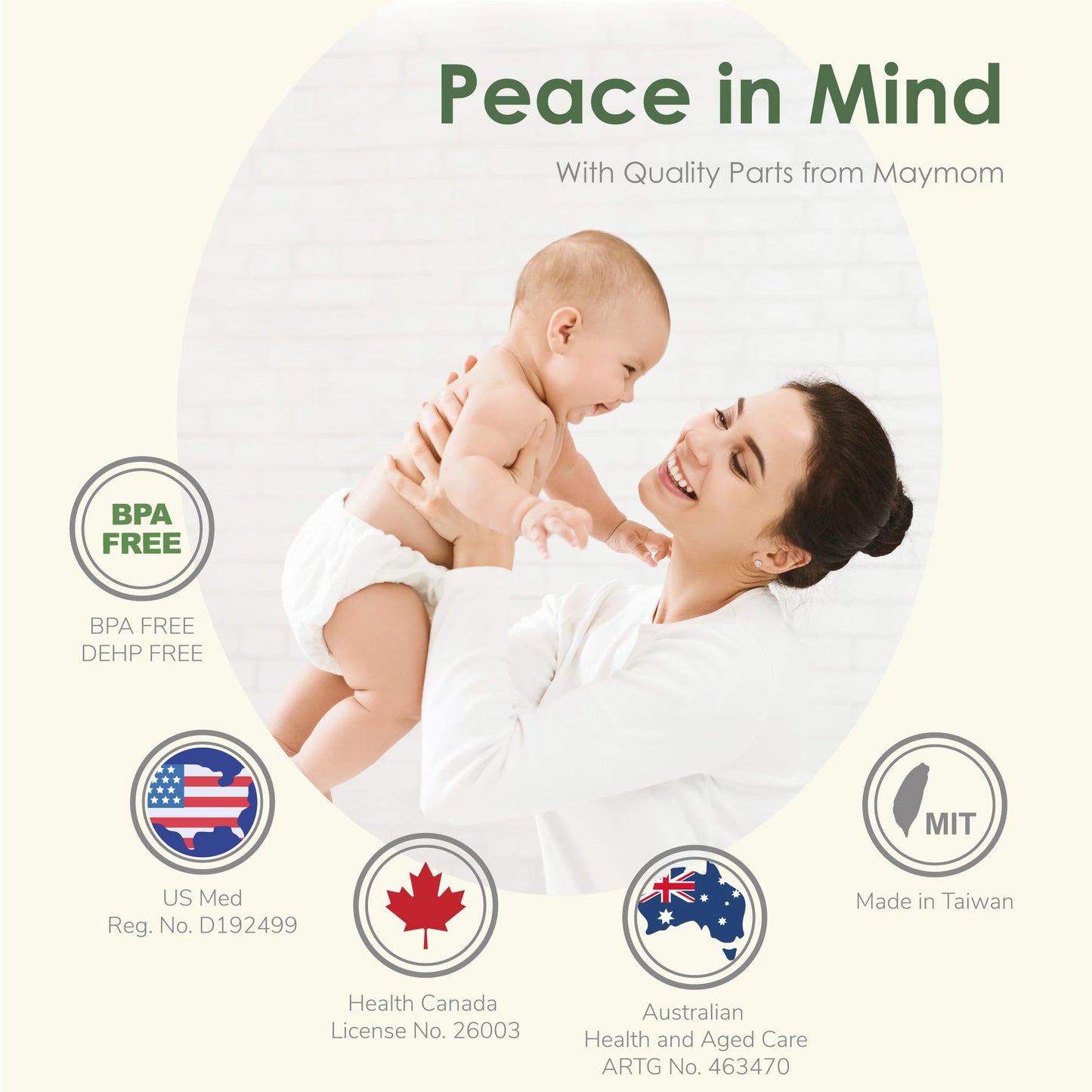 17mm Maymom MyFit Shields, Pano Series; Compatible with Medela Breast Pump- PersonalFit, Freestyle, Harmony, Maxi, Freestyle Flex Connector; Connect to Maymom Widemouth/Narrow Connector, 2pcs