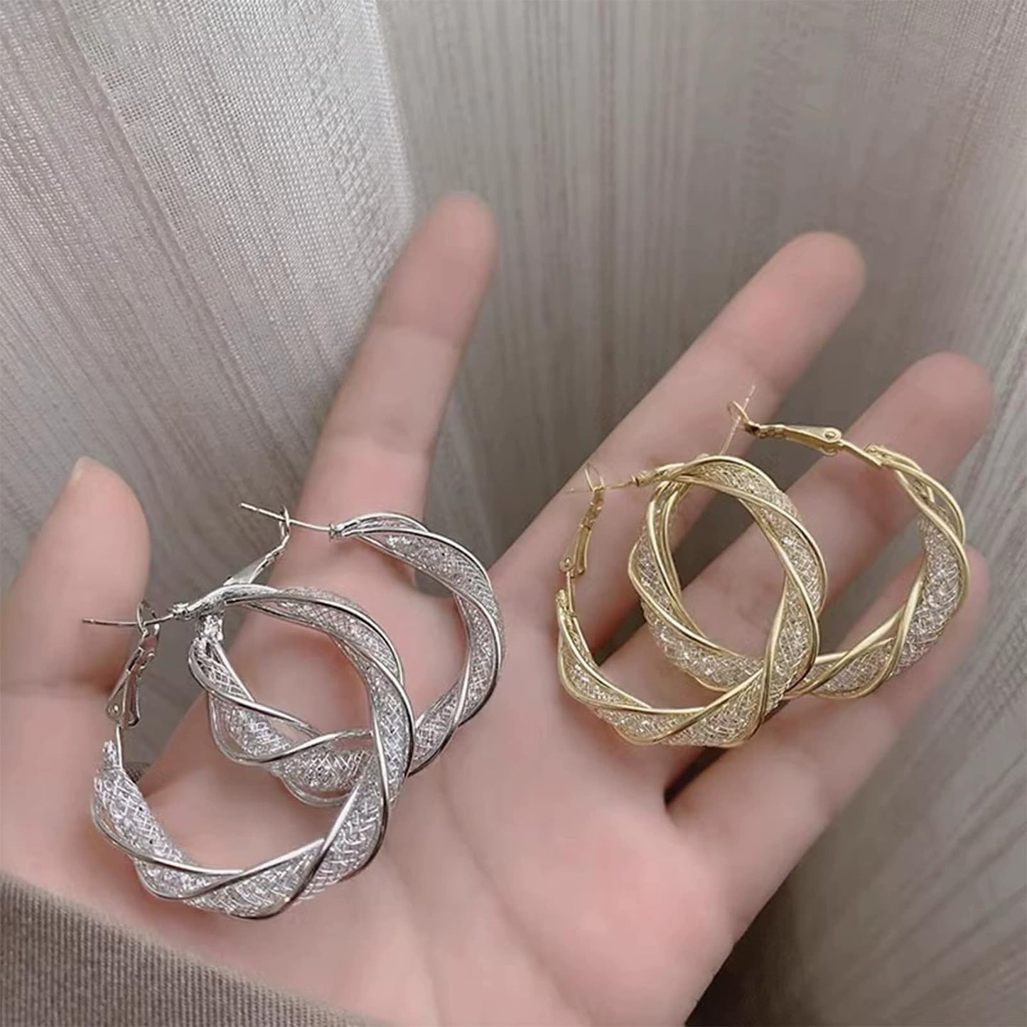 Lymphatic Earrings for Women Silver Zircon Hoop Huggie Earrings Dainty Fashion Jewelry Gifts