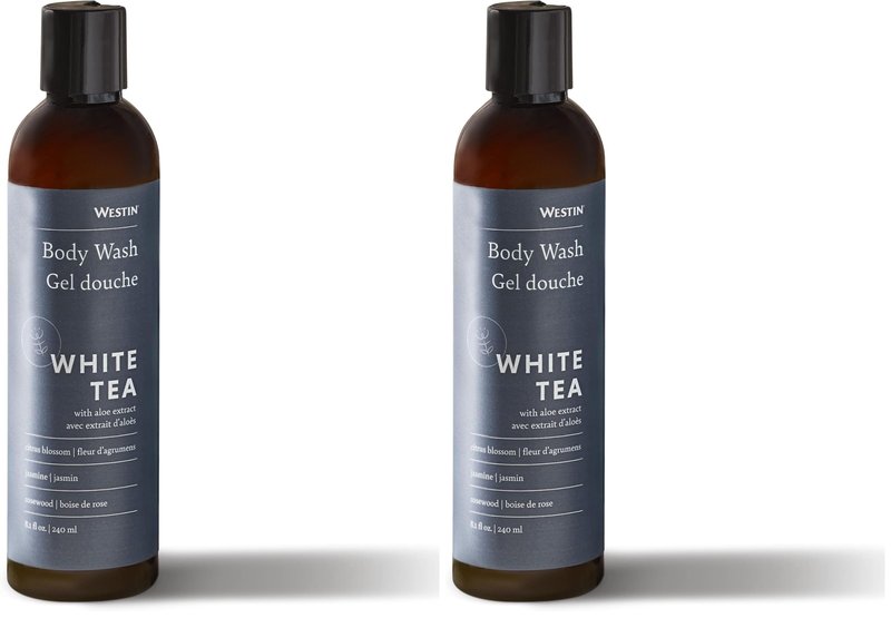 Westin White Tea Aloe Body Wash - Hydrating Bath and Shower Gel with Signature White Tea Aloe Scent - 8 ounces (Pack of 2)