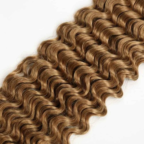 Giginger Brazilian Human Hair Bundles 24 26 28 Inch Honey Brown 27 Color Deep Wave Bundles Human Hair Unprocessed Virgin Quick Weave Hair for Black Women
