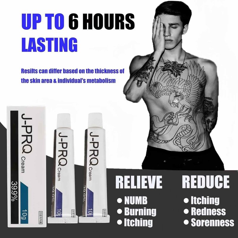 Maximum Strength Tattoo Cream - 8 Hours for Tattoos, Waxing & Piercing | Cream for Tattoos Extra Strength | 2pcs 10g