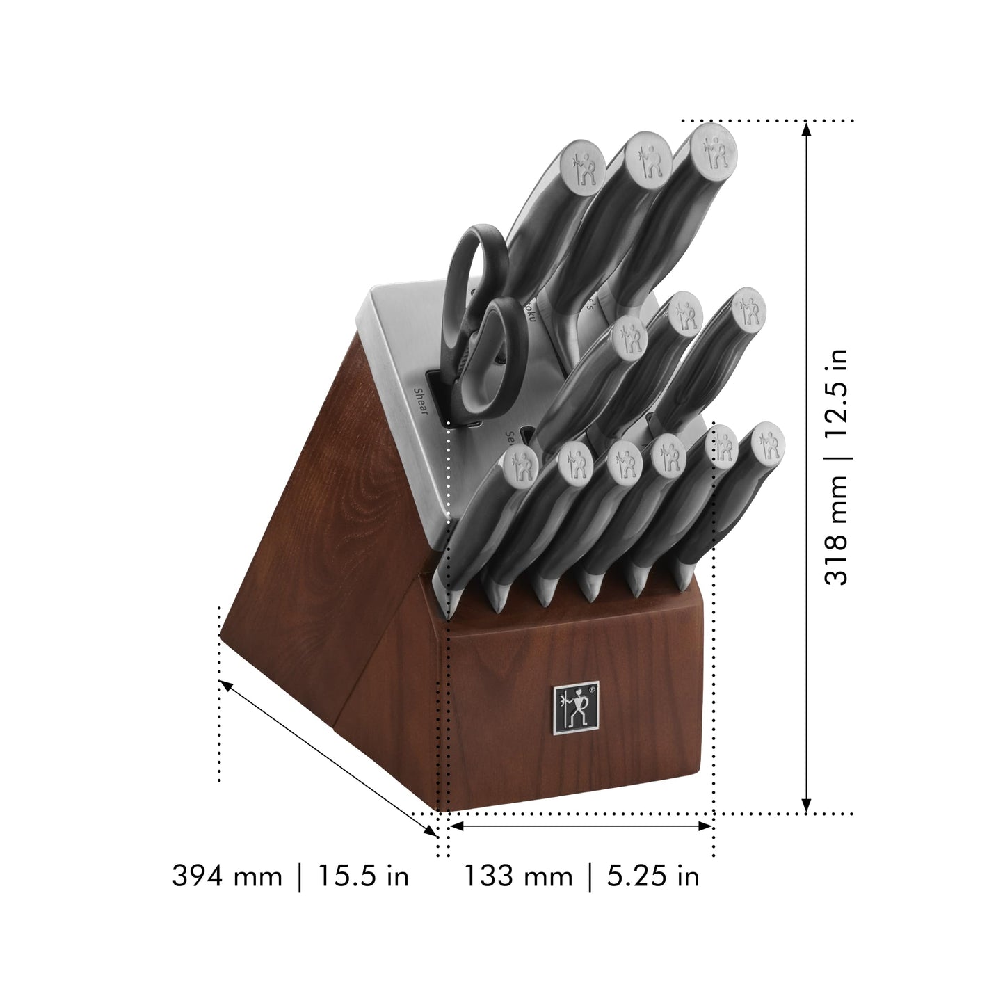 J.A. Henckels International Graphite 14-pc Self-Sharpening Block Set