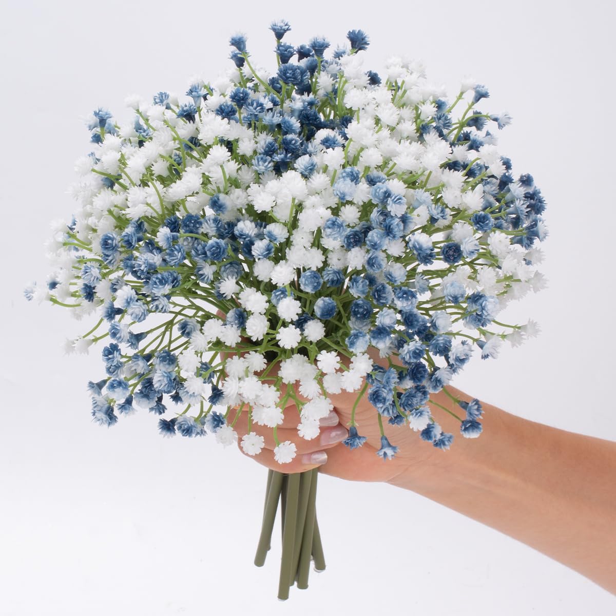 Baby's Breath Artificial Flowers Bulk 10 Pack (30pcs) Faux Baby Breath Plastic Flower Fake Gypsophila Flower Arrangement for Crafts Fake Flowers Bouquet for Wedding Centerpieces Mix Baby Breath