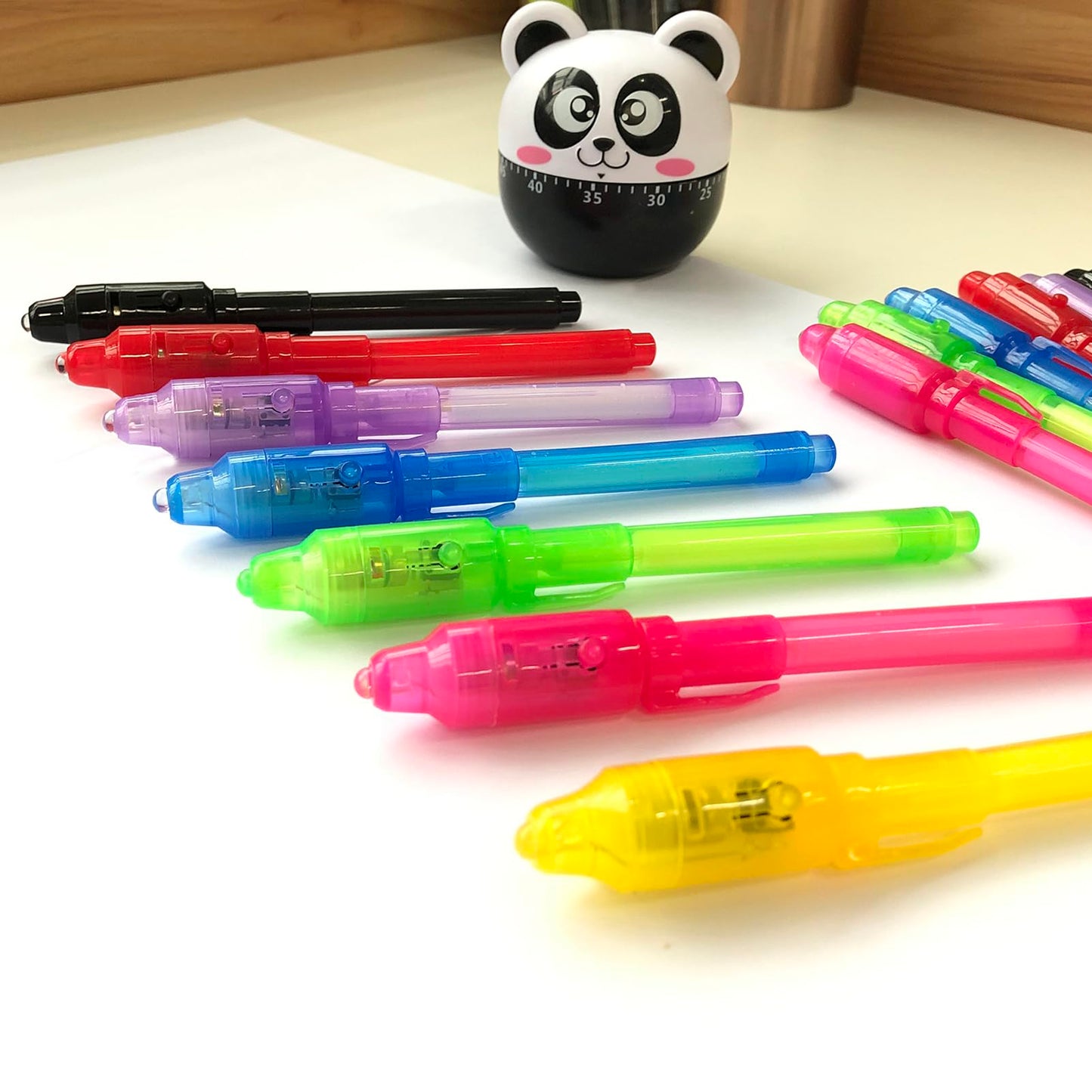 SCStyle 56 Pcs Party Favors | Valentines Day Cards 28Pcs and 28 Invisible Ink Pen with UV Light,Writing Secret Information Bag Gifts for Students Classroom Favors,Valentines Day for Kids Gifts Set