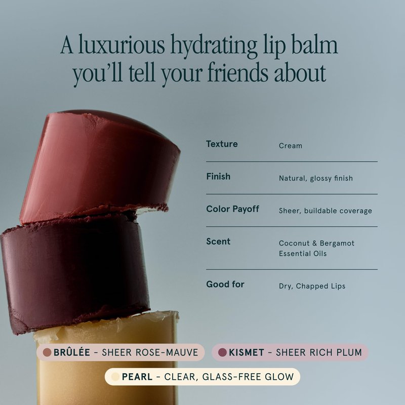 SOSHE Beauty - Peptide Glow Hydrating Lip Treatment | Intense Moisture | Peptides, Vitamin E, Hyaluronic Acid | Cruelty-Free, Certified Plastic Negative (Kismet - Deep Berry)