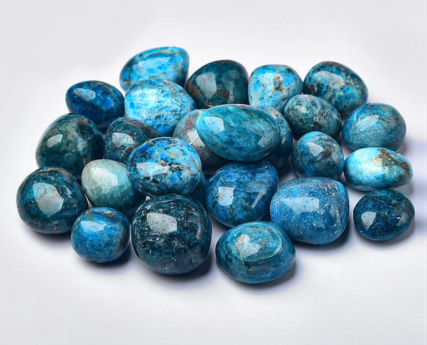 Erliway Apatite Healing Crystal Stones, 1.25-2.0" Large Reiki Healing Gemstones Natural Tumbled Polished Stones for Energy Witchcraft Therapy Meditation