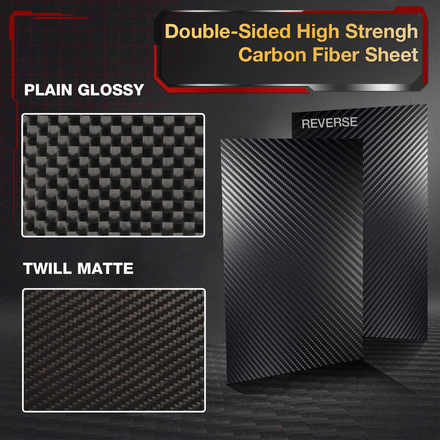 ARRIS 400x500x 5mm Carbon Fiber Sheet, 0.5mm 1mm 1.5mm 2mm 2.5mm 3mm 4mm 4.5mm 6mm Thickness Available 3K Carbon Fiber Plate Twill Matte Pannel Sheets