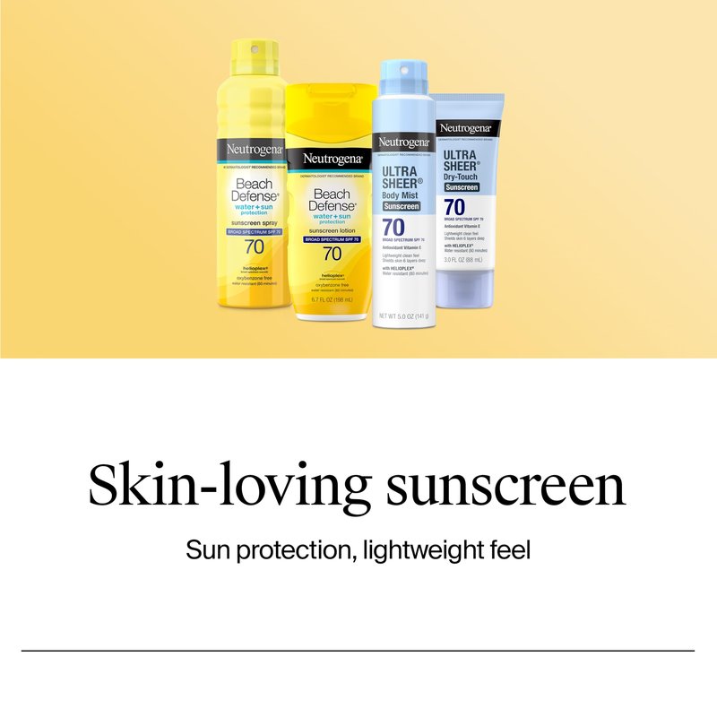 Neutrogena Beach Defense Sunscreen Stick SPF 50 Broad Spectrum UVA UVB Protection Lightweight Water Resistant up to 80 Minutes Oil-Free No-Mess Beach-Strength Sun Protection for Whole Family, 1.5 oz
