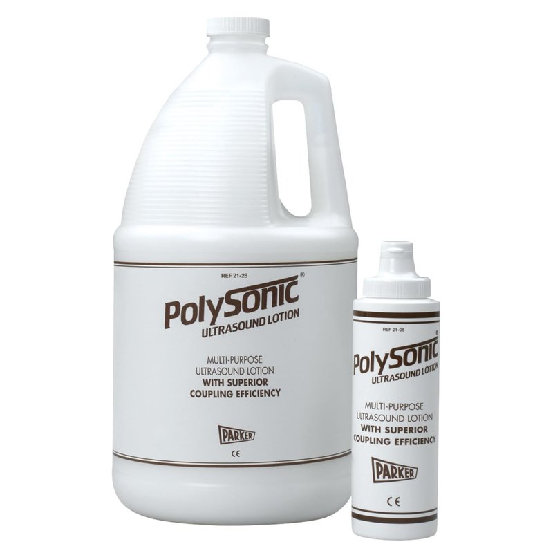 Polysonic Ultrasound Lotion, 1 Gallon with Refillable Dispenser Bottle - 128 Fl Ounce
