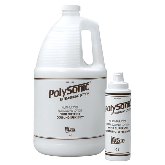 Polysonic Ultrasound Lotion, 1 Gallon with Refillable Dispenser Bottle - 128 Fl Ounce