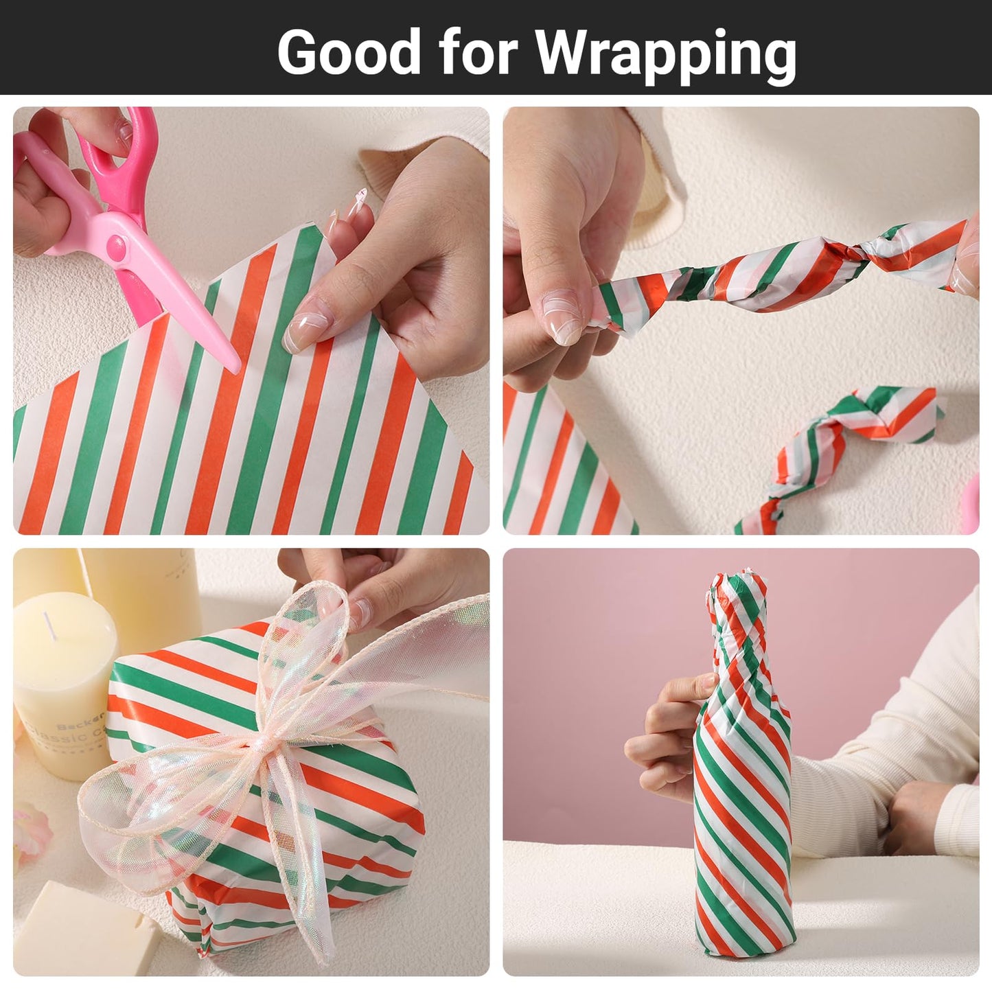 EUSOAR Food Basket Liners, 200 Sheets 11.8" x 11.8" Deli Food Wax Sandwich Wrapping Paper, Grease Resistant Precut Baking Parchment Paper Sheets for Christmas Party, Festival and Picnic