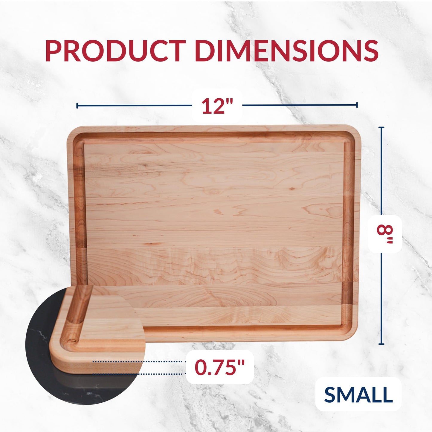 Medium Maple + Small Maple + Cutting Board Holder 3 Slots