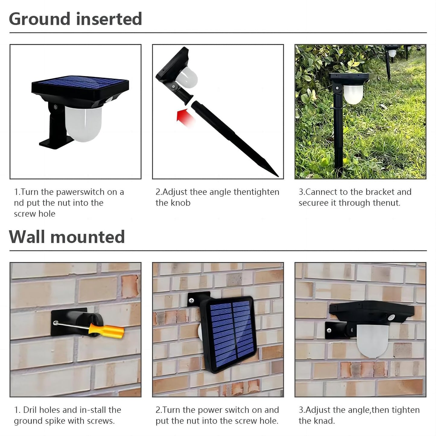 S NMT Super Bright Outdoor Solar Garden Lights Motion Sensor Pathway Light Landscape Lighting for Yard, IP65 Waterproof Solar Powered Porch Lights Walkway Lawn Patio Garden Decor