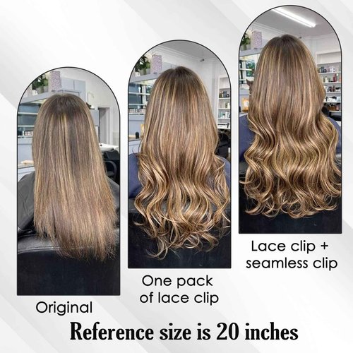 Full Shine Platinum Blonde Hair Extensions Clip in Human Hair Highlights Blonde Hair Clip in Hair Ash Blonde With Platinum Extensions Human Hair Easy to Wear