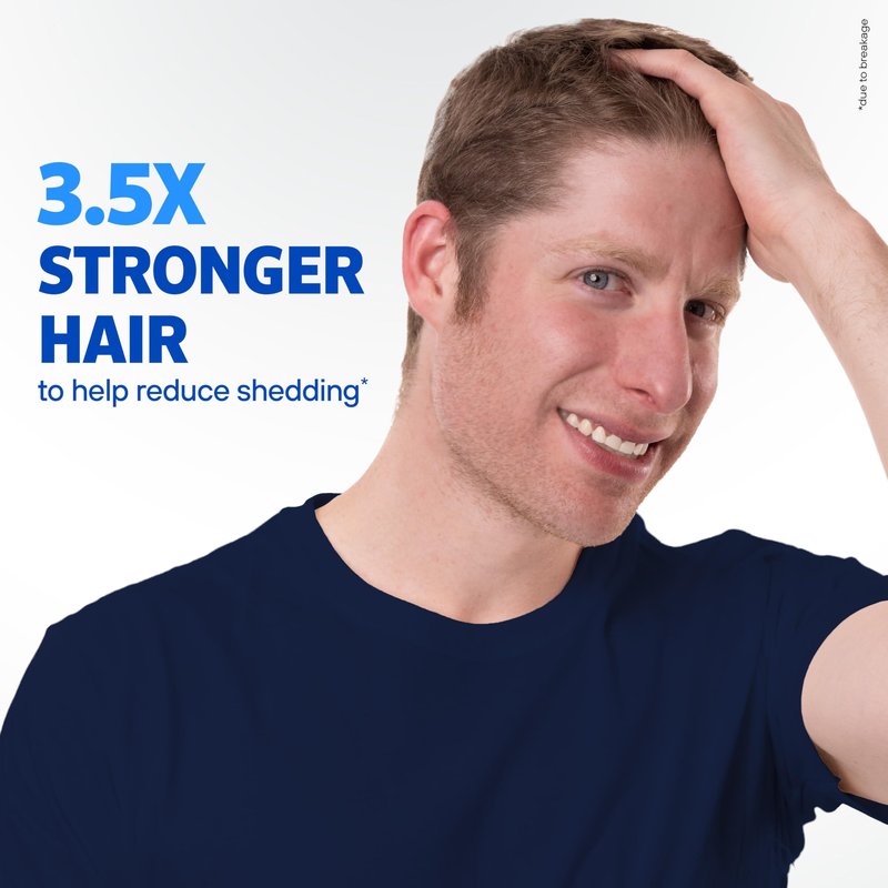 Rogaine Men's Thickening 2 in 1 Shampoo + Conditioner, Hair Thickening Shampoo & Conditioner with Rosemary Oil, Keratin & Citric Acid Leaves Hair Visibly Thicker, Not Minoxidil, 8.4 fl. oz