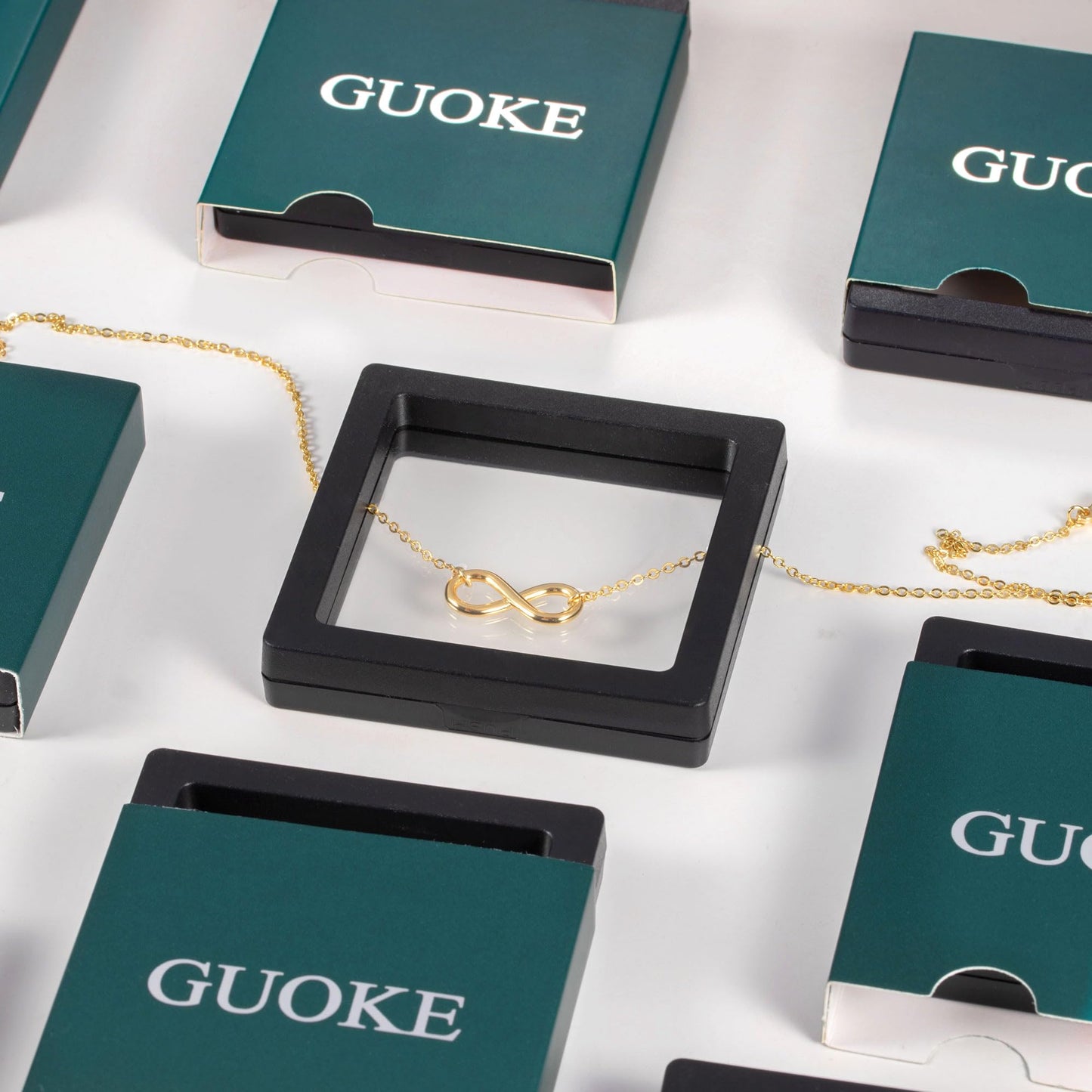 GUOKE Gold Long Fish Necklace for Women – 14K Gold Plated Fish Pendant, Dainty Long Pendant Necklace, Minimalist Jewelry for Her