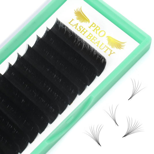 Easy Fan Volume Lashes DD-0.05-12 Flowering Eyelash Extensions Rapid Blooming Lashes 9 to 20 mm Mega Volume Lash Extensions(DD-0.05,12mm)