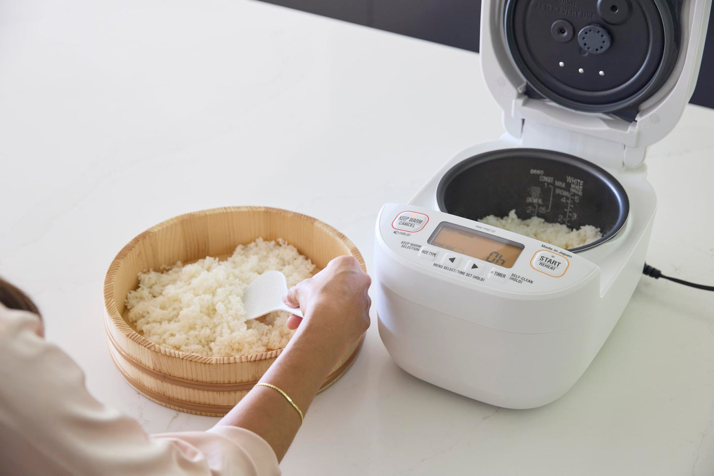 Zojirushi NW-YNC18WA Induction Rice Cooker and Warmer10 Cup, White