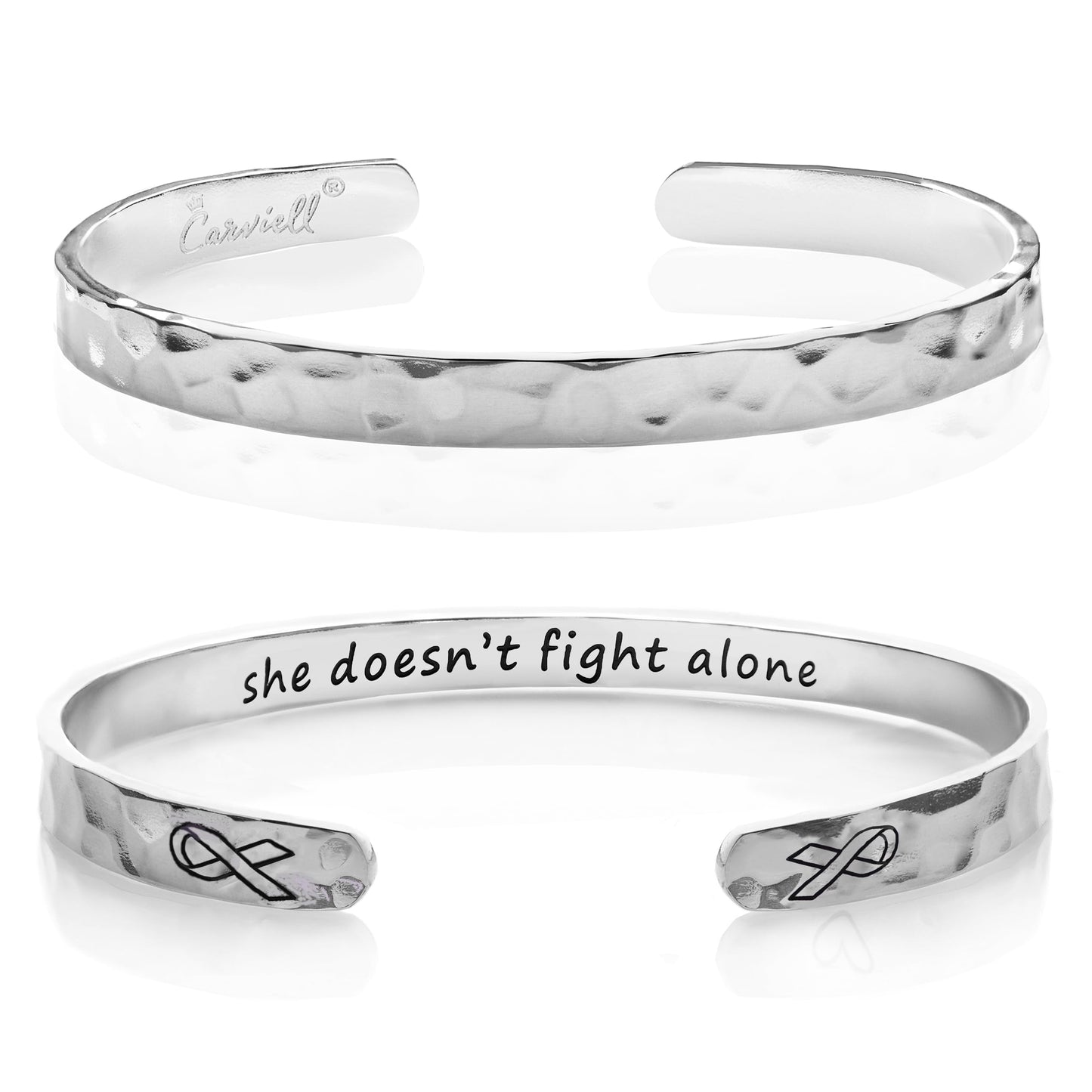 Carviell Bracelet, Breast Cancer Survivor Gifts for Women, Breast Cancer Awareness Item, She Doesn't Fight Alone, Bulk Gifts