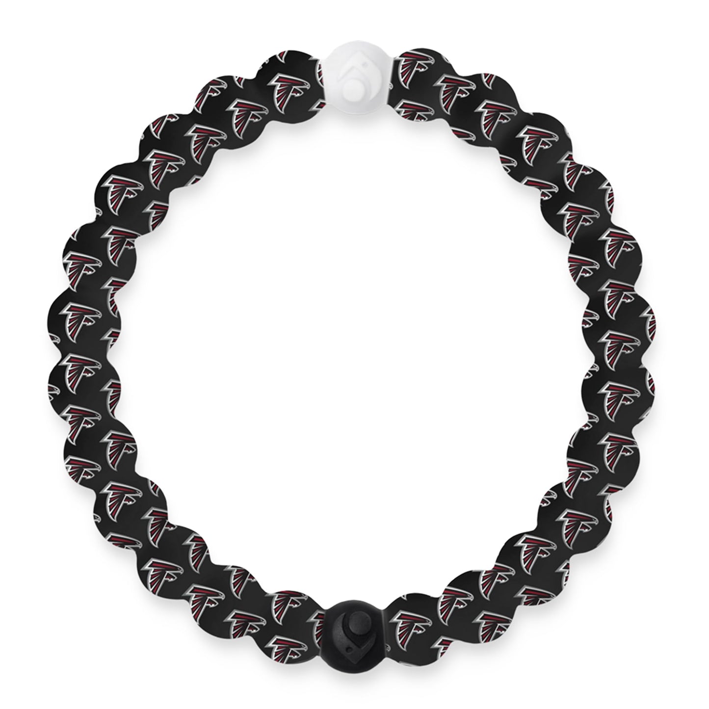 Lokai Silicone Beaded Bracelet for Men & Women, NFL Football Collection - Atlanta Falcons, Medium - Silicone Jewelry Fashion Bracelet Slides-On for Comfortable Fit