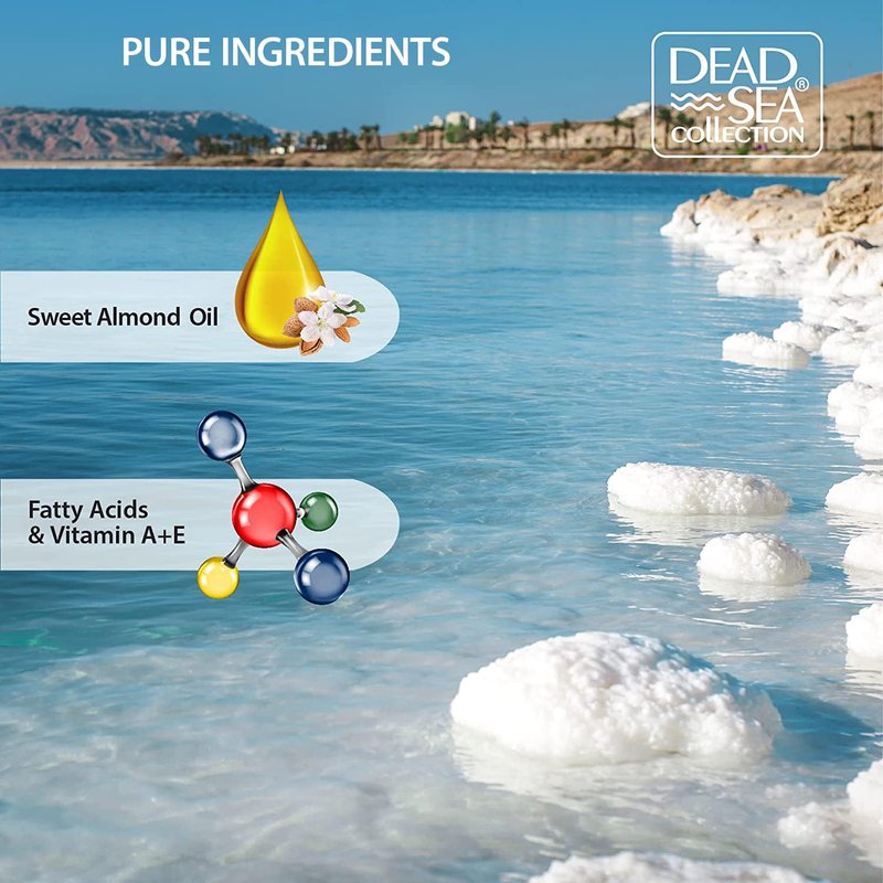 Dead Sea Collection Body Oil for Dry Skin - Retinol & Vitamin E, A Moisturizing Oil for Face, Anti-Aging - Skin Elasticity Support, Renews Skin Surface & Softens Pack of 2 (4 Fl. Oz Each)