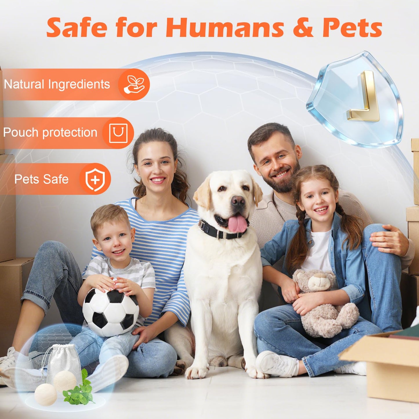 Mouse Rodent Repellent, 12 Pack Peppermint Oil Repellent Balls for Mouse Rats Squirrel Spider Roach Ant Pest Control Indoor & Outdoor, Natural Moth Balls for Rodent Control for Garden & Home
